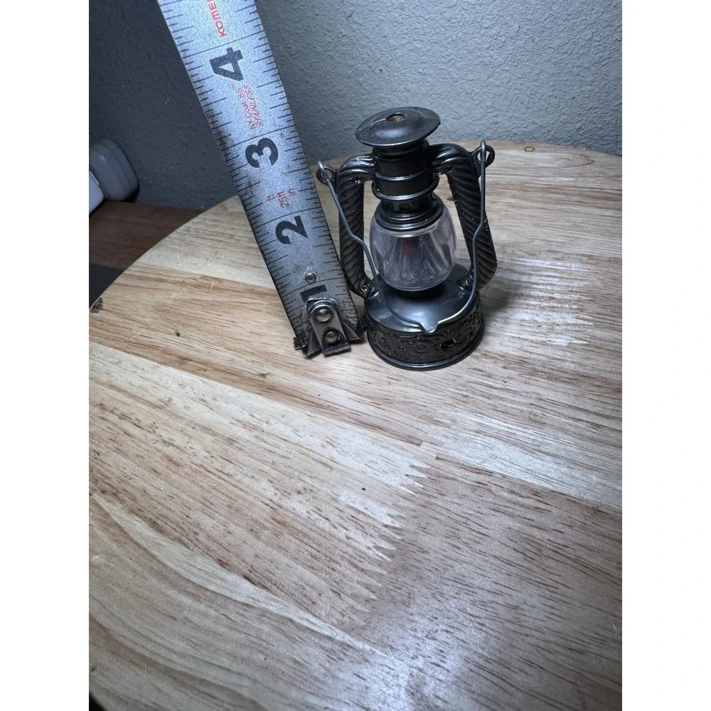 Copper‎ Vintage Minature Oil Kerosene Lamp Light Pencil Sharpener